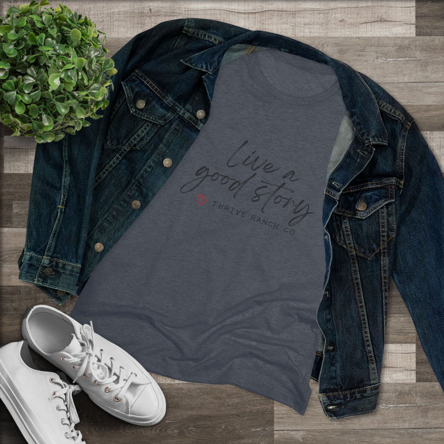 Live a good story - Women's Triblend Tee