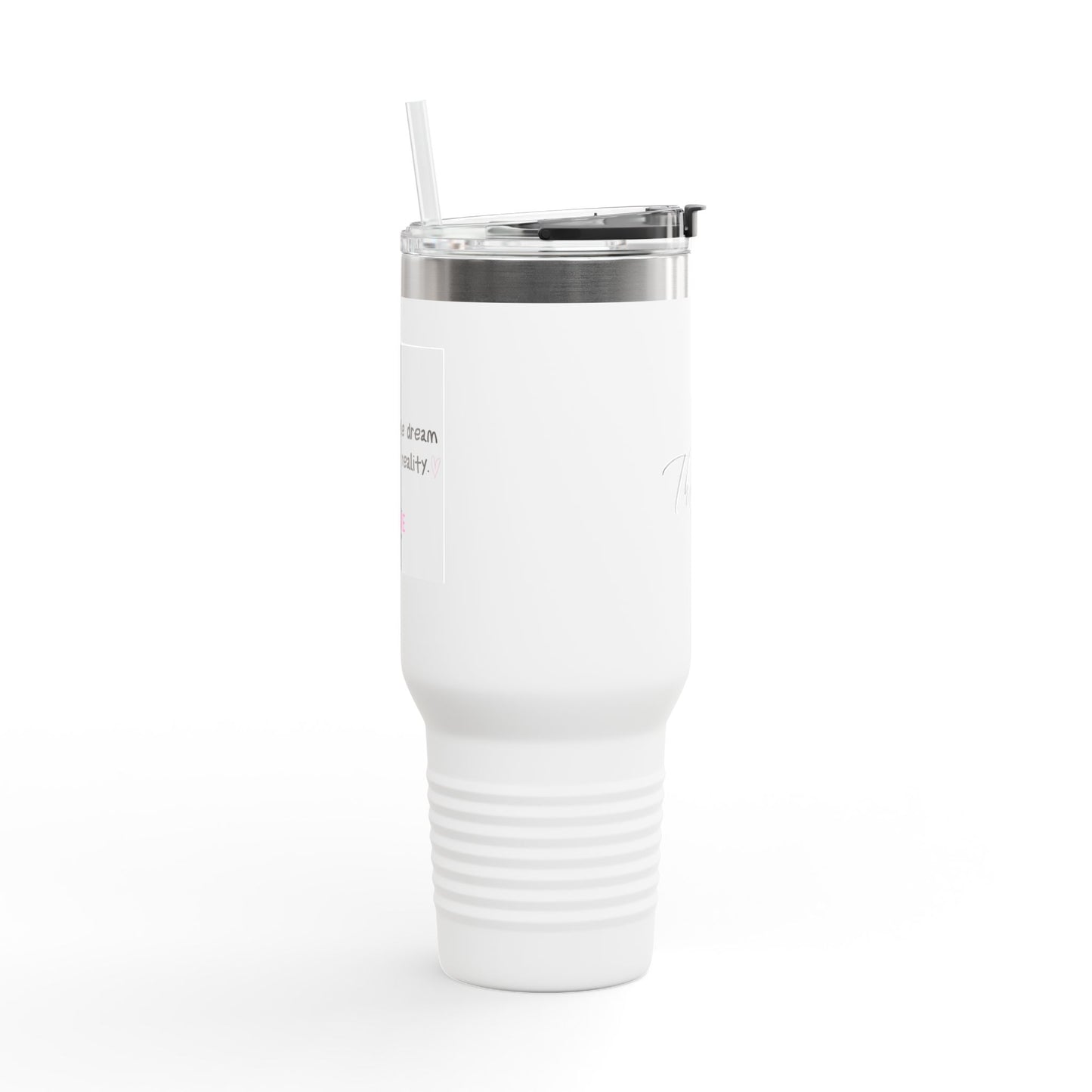 Thriver Tribe Insulated Travel Mug - 40oz Motivational Drinkware for On-the-Go Lifestyle