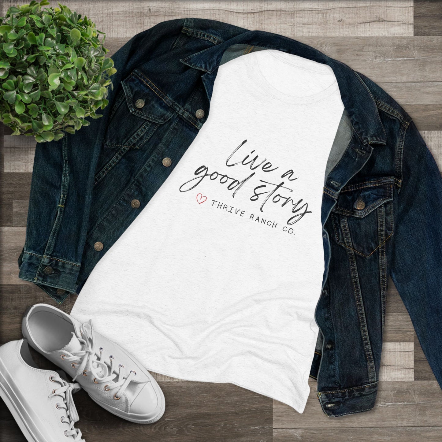 Live a good story - Women's Triblend Tee