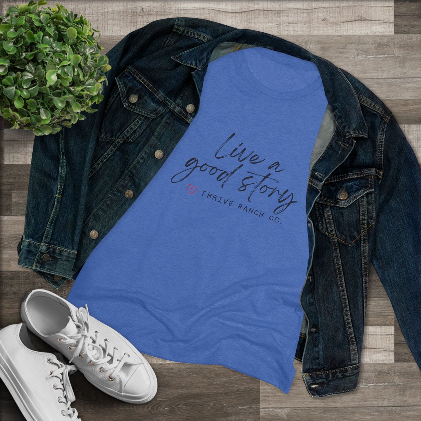 Live a good story - Women's Triblend Tee