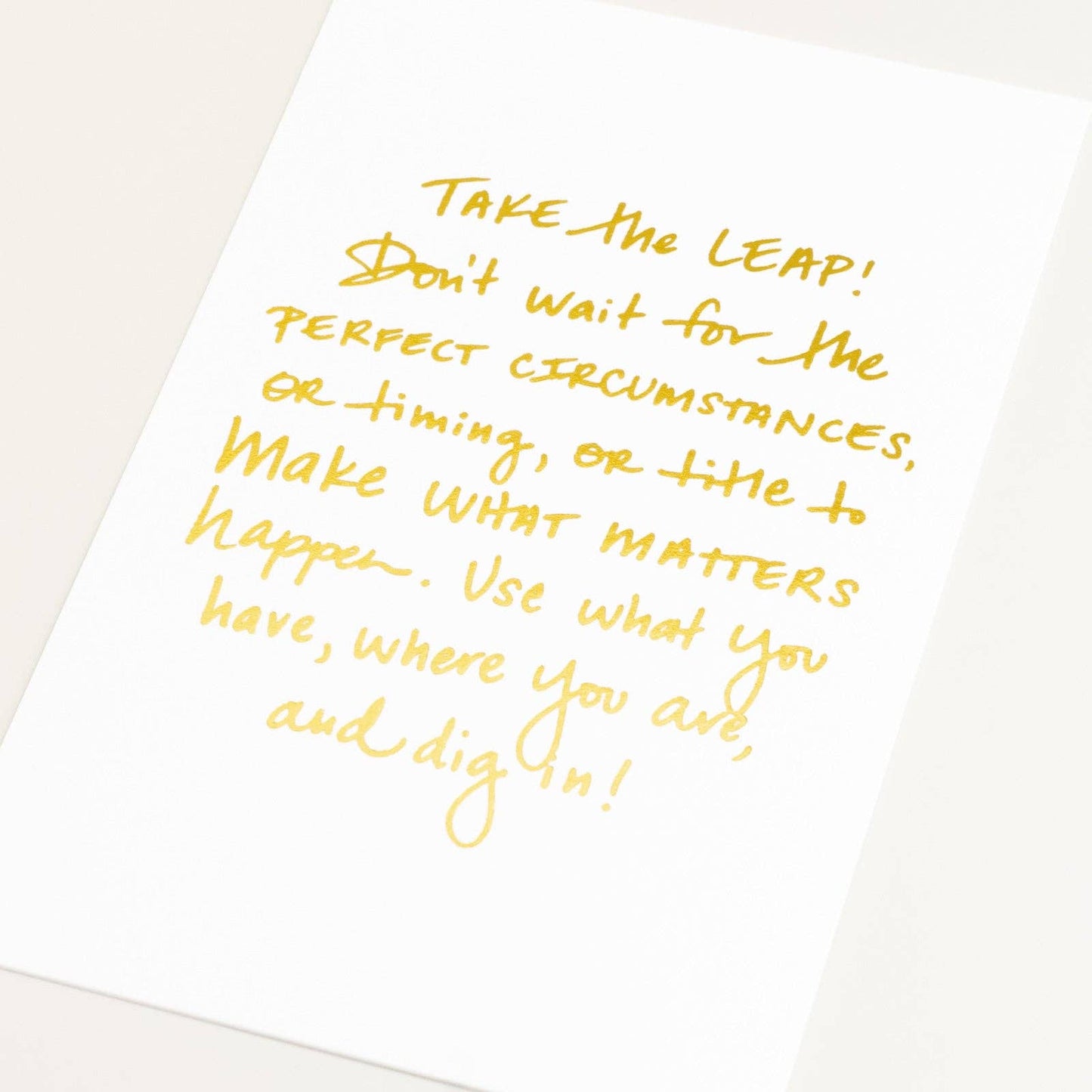 Take the Leap Art Print