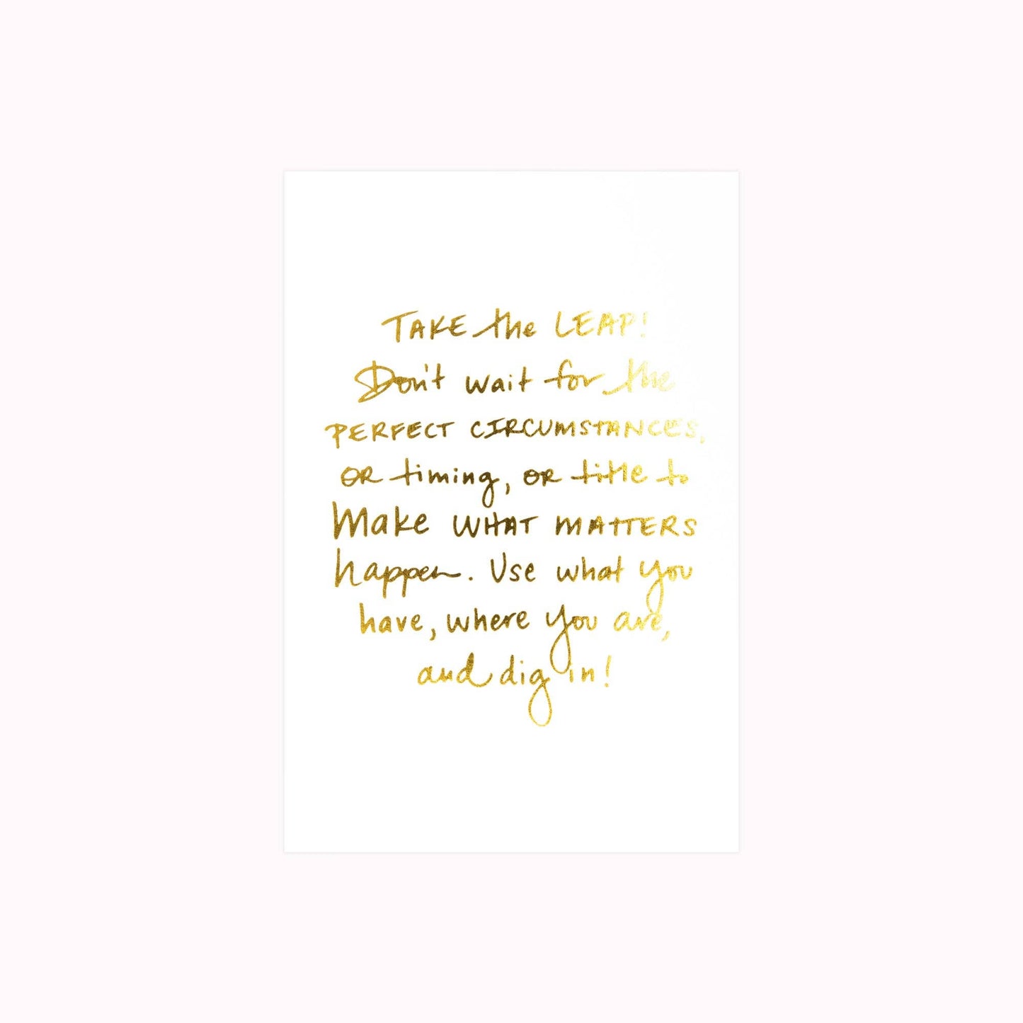 Take the Leap Art Print