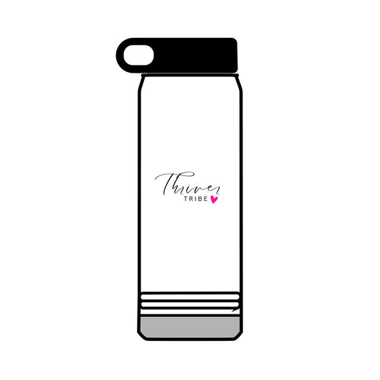 Thriver Tribe 32oz Water Bottle - Motivational Hydration Flask for Fitness Enthusiasts